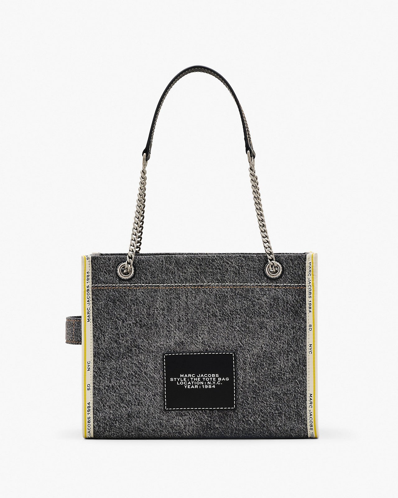 The Denim Chain Medium Tote Bag