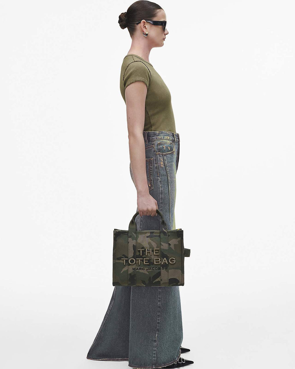 The Camo Jacquard Medium Tote Bag