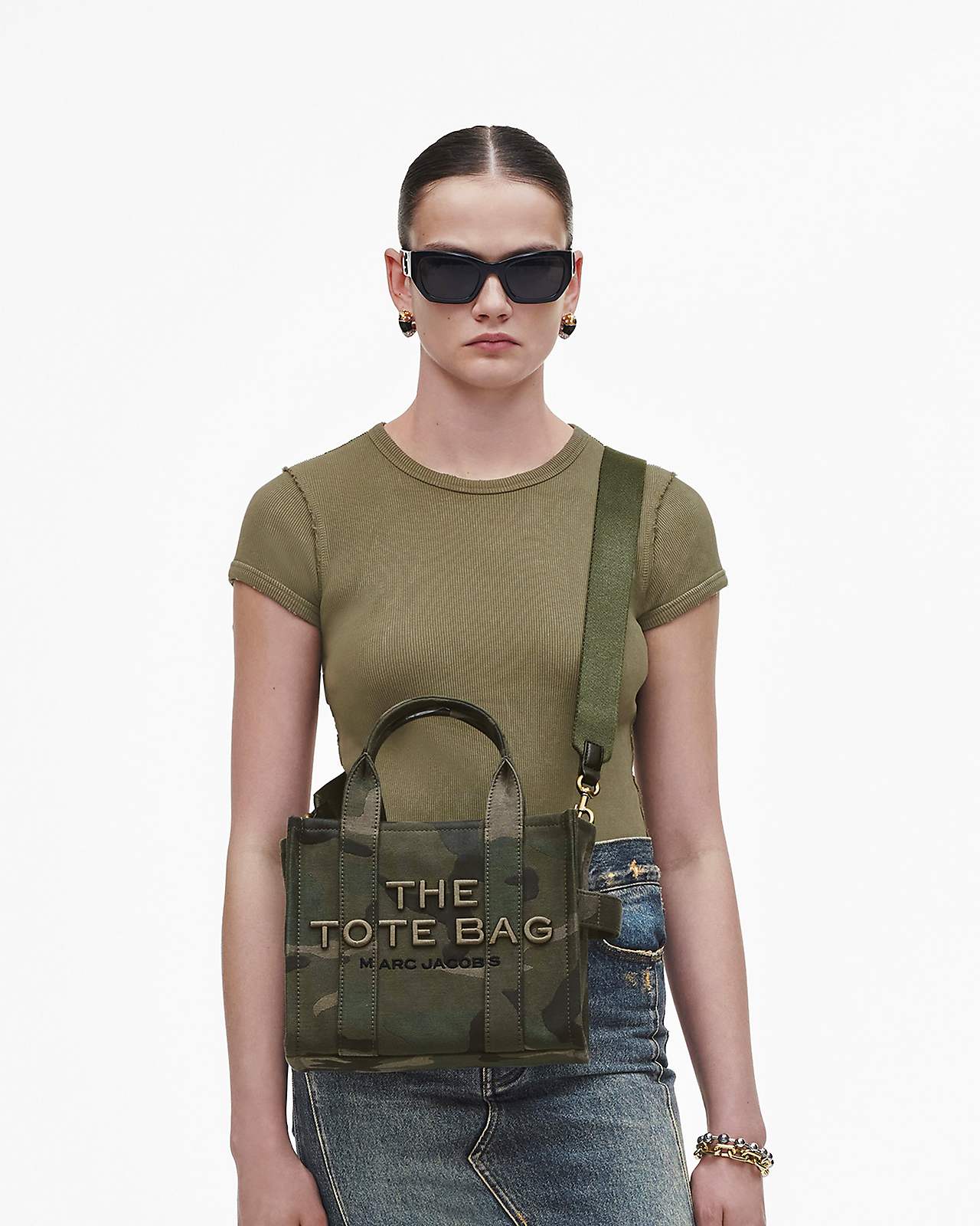 The Camo Jacquard Small Tote Bag
