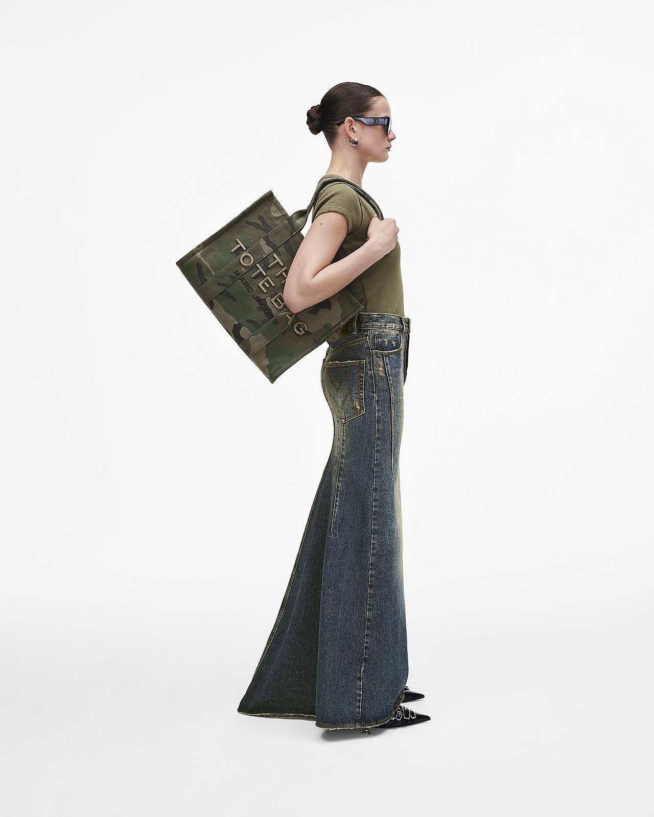 The Camo Jacquard Large Tote Bag