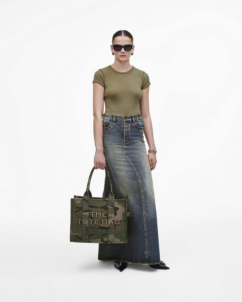 The Camo Jacquard Large Tote Bag