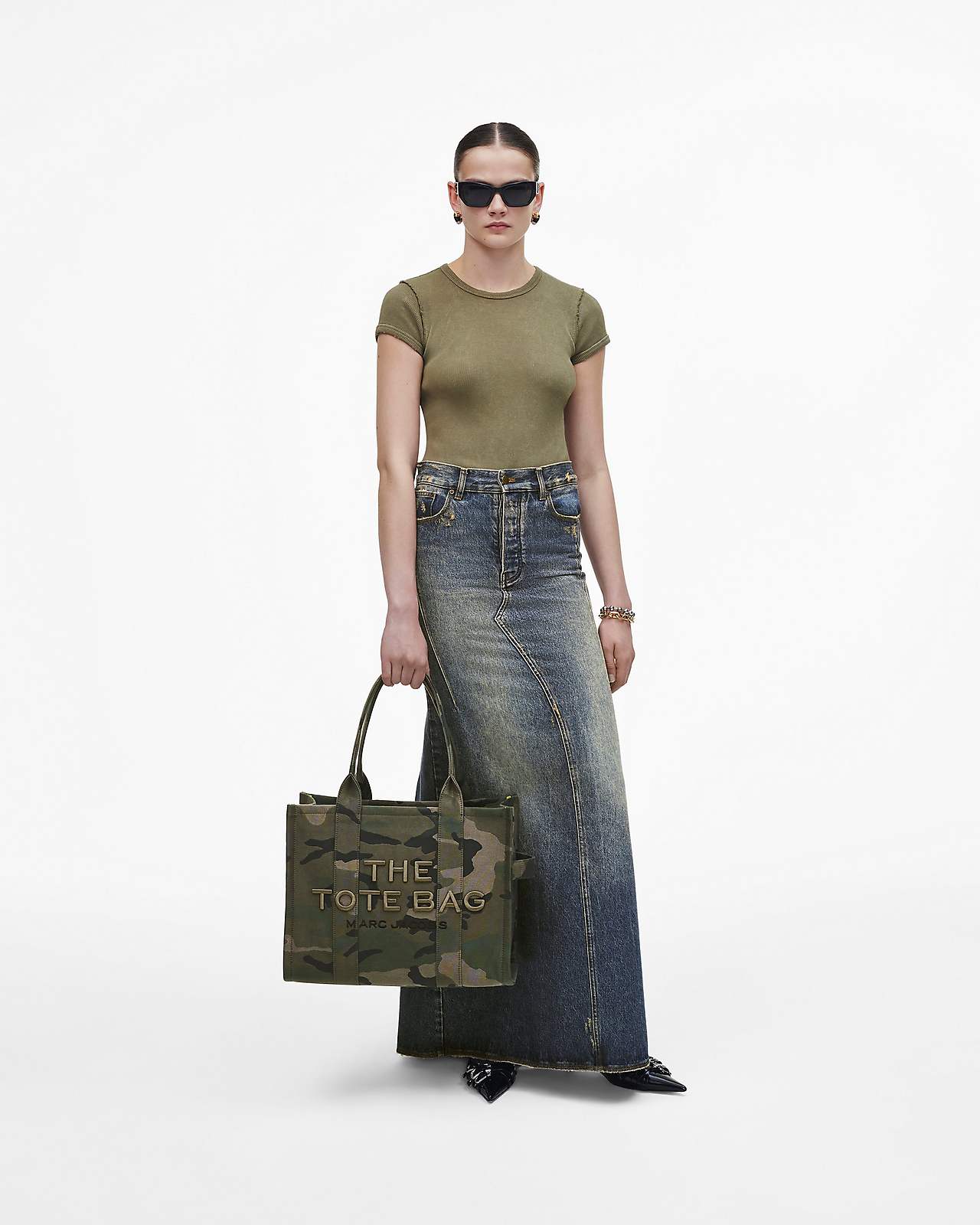 The Camo Jacquard Large Tote Bag